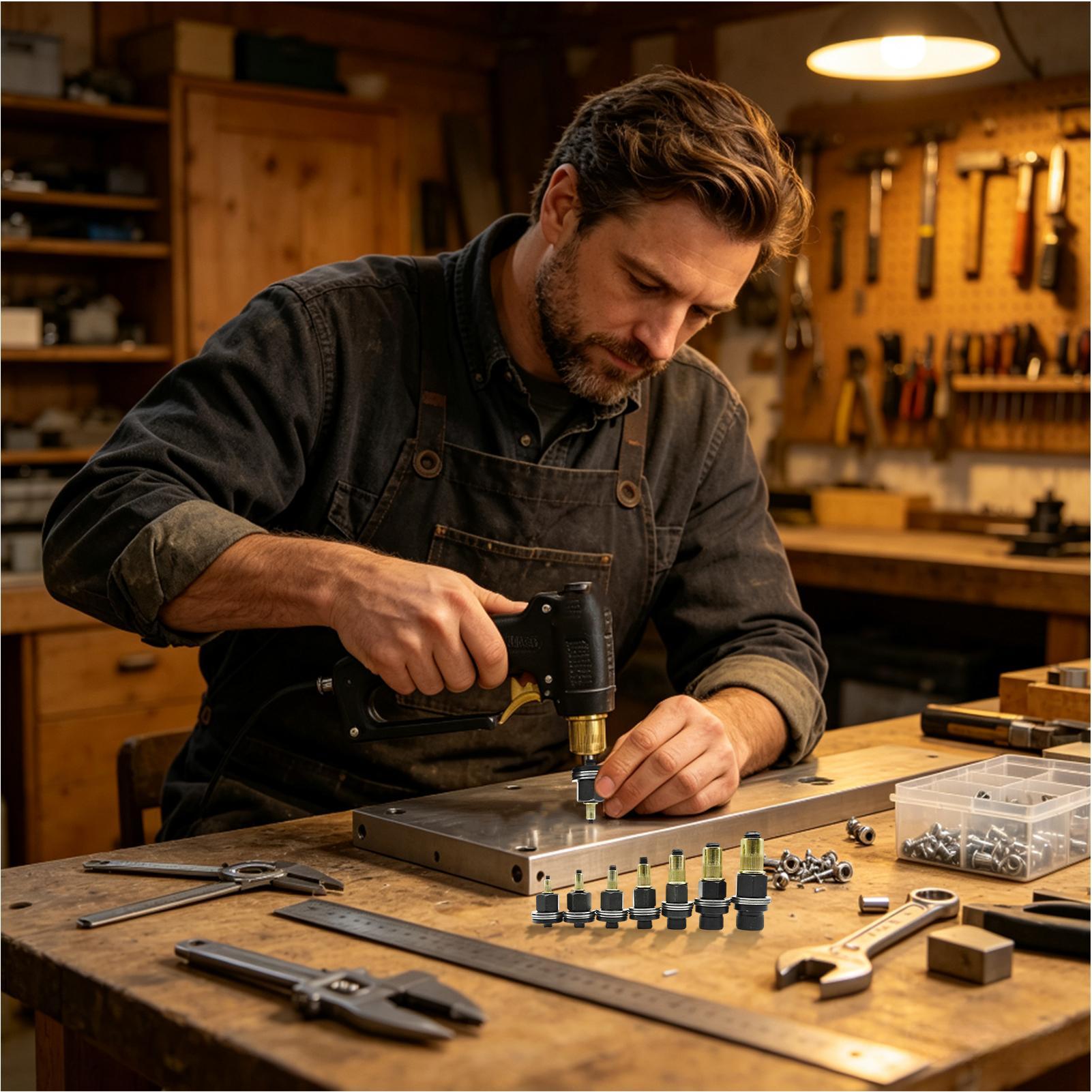 Furniture Hardware Threaded Inserts - ナットインサートツールキット、ネジ付きリベットナットプライヤー、ハードウェアキット、RV、自動車、船舶、家具、家庭産業用ハードウェアリベットナット