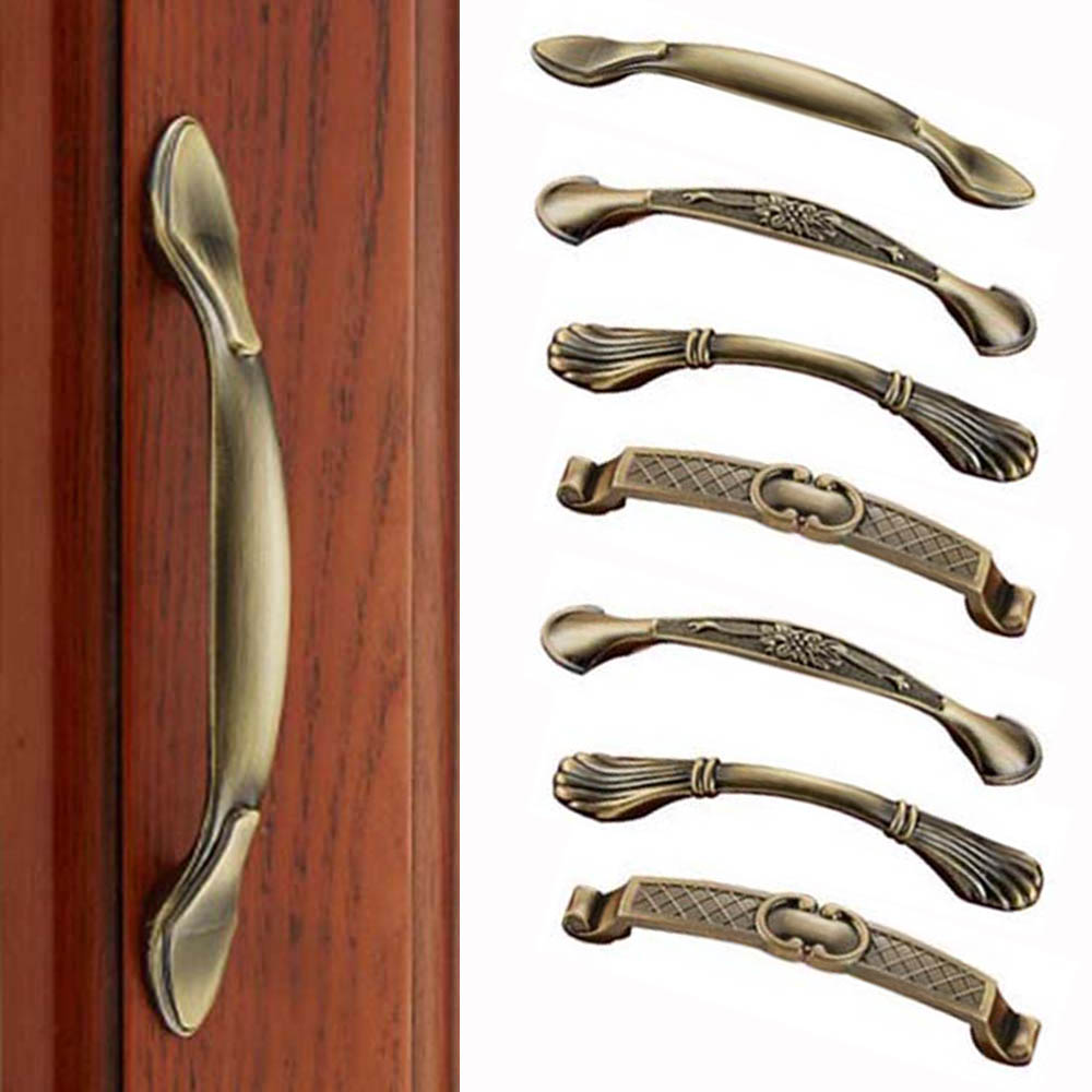 Vintage Furniture Hardware Pulls - ヴィンテージブロンズワードローブドレッサーキャビネットプルハンドル引き出しハンドルドアノブ家具金具
