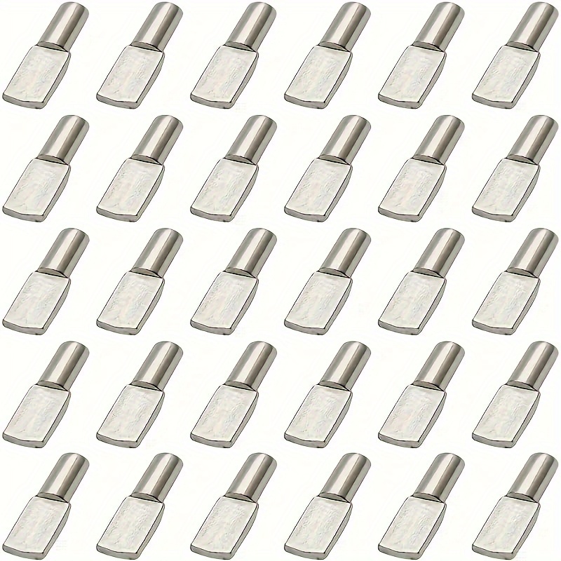 Shelf Peg Support - 20/50個の棚ピンペグ、5mmスプーン形状ニッケルメッキ棚サポートペグ、棚用本棚ペグ