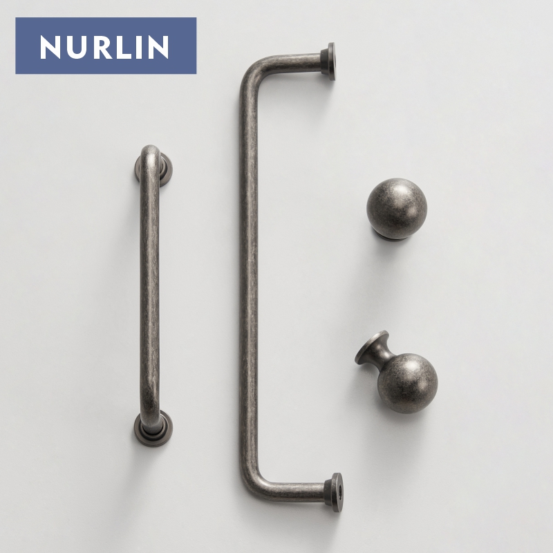 Drawer Pull Gold - ホイールリンソリッドブラスラウンドアシャーリングハンドル、アンティークシルバーキャビネットノブ、ワードローブドア、クロークルーム、レトロスタイルプル