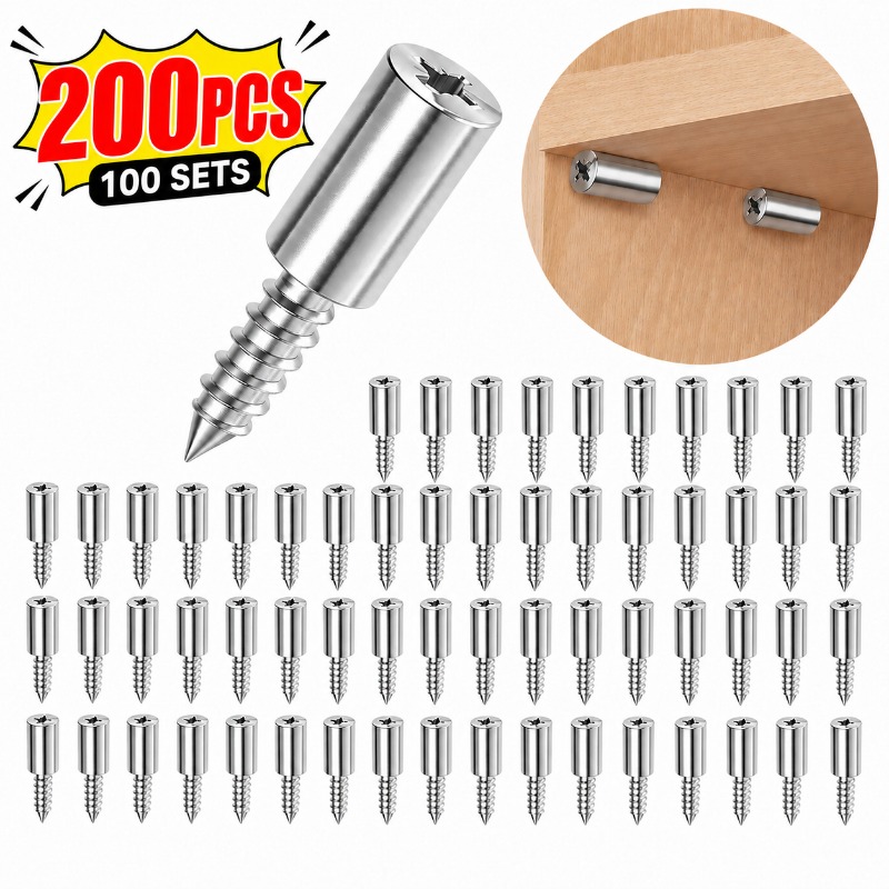Shelf Peg Support - 5-100セットのセルフタッピングネジ、キャビネット棚支持ペグ、滑り止め金属ラミネートプレートホルダー、ゴムスリーブ付きブラケット