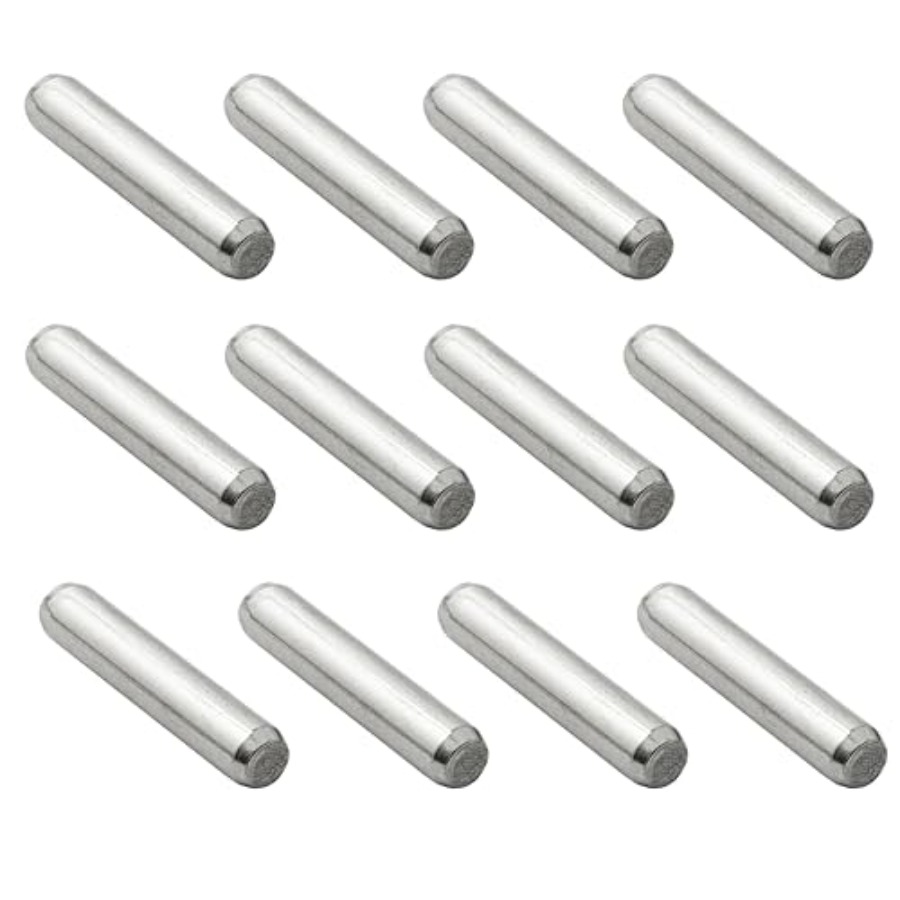 Shelf Peg Support - 金属製ダボピン、5 x 25 mm棚支持ペグ、固定要素用研磨ニッケル金属ペグ、本棚、棚、キャビネット用
