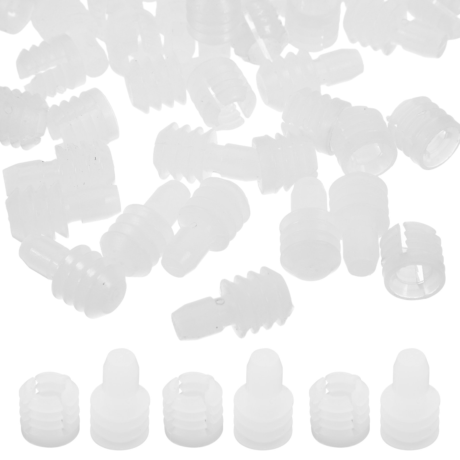 Furniture Hardware Threaded Inserts - 20個入り キャビネットハードウェアインサートナット 家具組立用プレインサートダボコネクター 強力ネジ式インサートナット 家具用