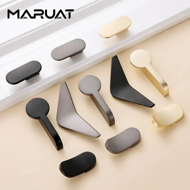 Drawer Pull Gold - 亜鉛合金シングルホールクローゼットドアハンドル、モダン家具プル、ゴールド、ブラック、スモール、キャビネット、引き出し、キャビネット