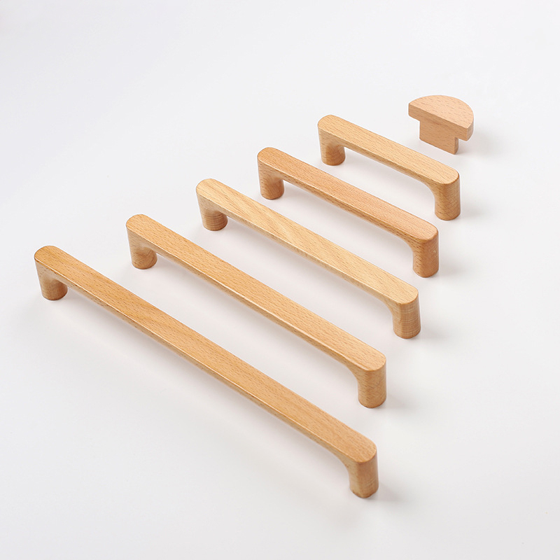 北欧木製家具ハンドル ブナ材キッチンキャビネットハンドル ワ - Furniture Hardware China のレビューと価格
