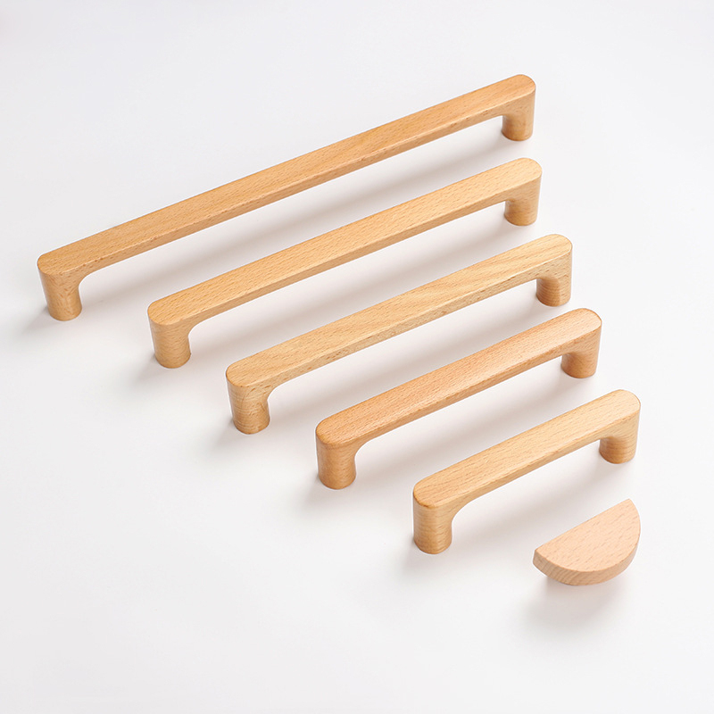北欧木製家具ハンドル ブナ材キッチンキャビネットハンドル ワ - Furniture Hardware China のレビューと価格