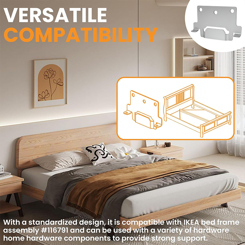 6 個のミッドビームベッド取り付けブラケット、フィッティング - Furniture Hardware Ikea のレビューと価格
