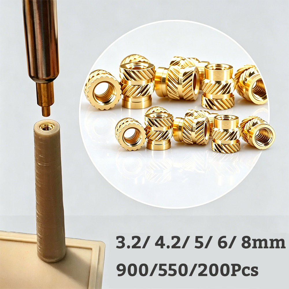 1/4-20 UNC真鍮ローレットナット – 長さ3.2/4 - Furniture Hardware Threaded Inserts のレビューと価格