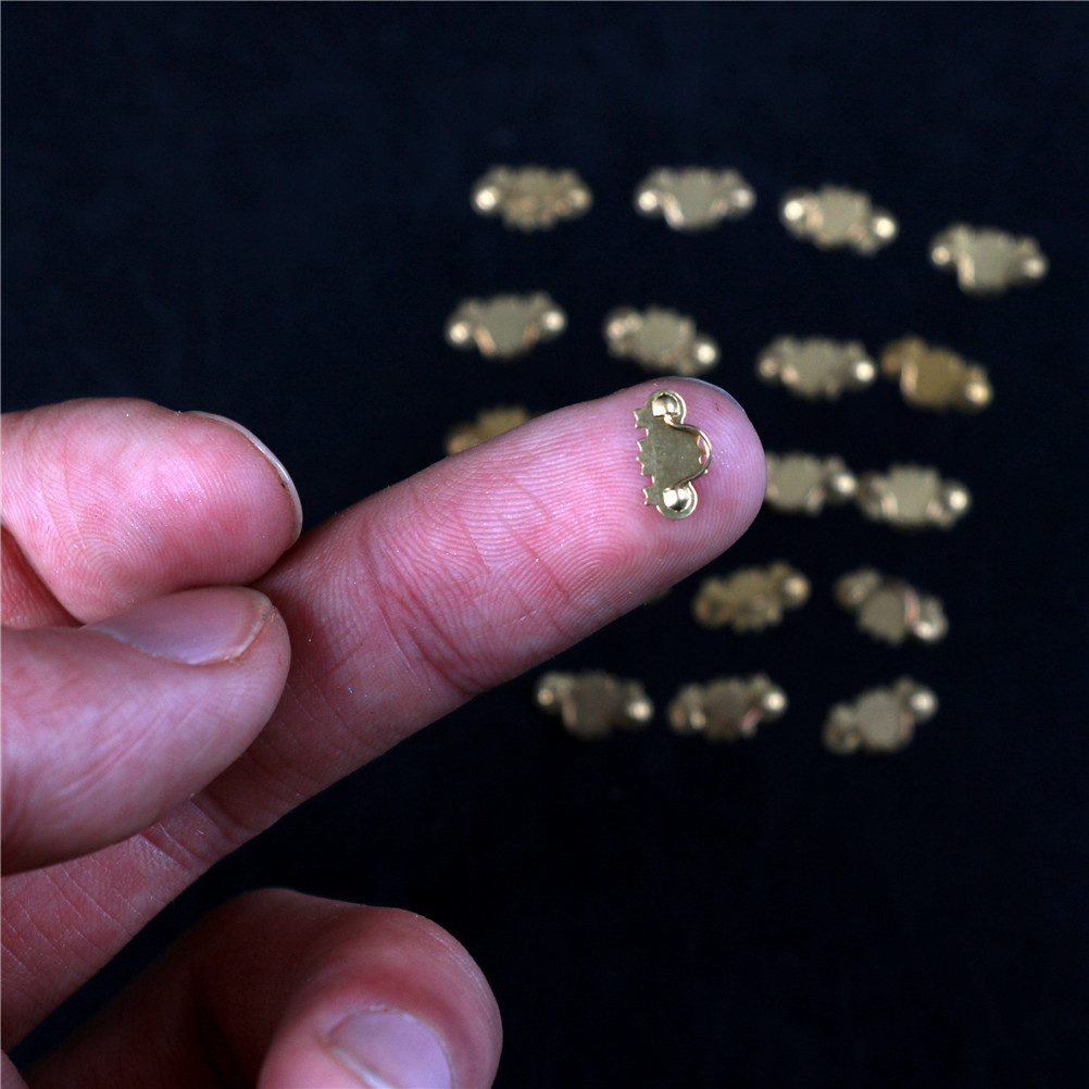 20 個ドールハウスミニチュア 1:12 スケールゴールド真 - Drawer Pull Gold のレビューと価格