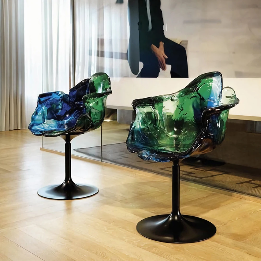 イタリア製樹脂シートと金属ベースの回転式レジャーチェア、会議 - Z. A. Furniture のレビューと価格