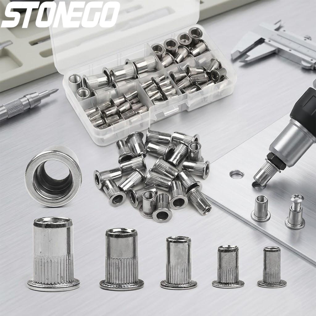 ねじ込み式インサートナット リベットナットキット M3 M4 - Furniture Hardware Threaded Inserts のレビューと価格