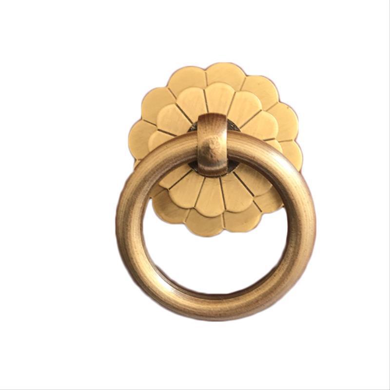 アンティーク真鍮キャビネットリングノブ取手ゴールド/ブロンズ - Drawer Pull Gold のレビューと価格
