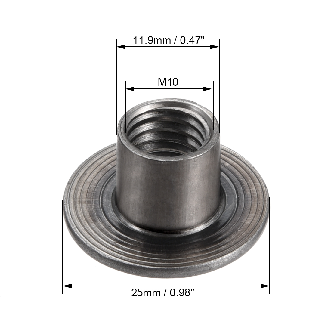 30個入り M8 M10 カーボンスチール製 丸型ベースねじ - Furniture Hardware Threaded Inserts のレビューと価格