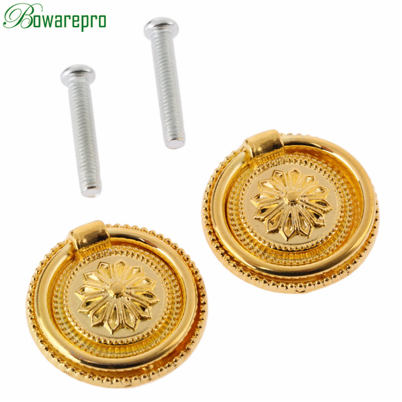 2個 直径30mm キャビネット引き出しハンドルとノブ ヴィ - Drawer Pull Gold のレビューと価格