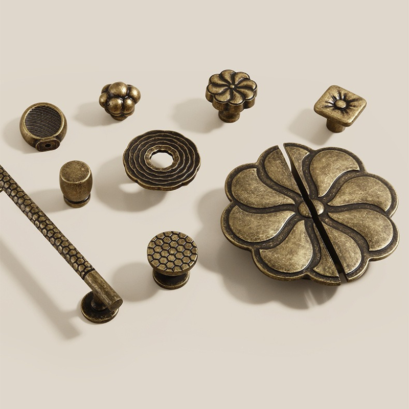 新しい中国風のヴィンテージハンドル家具ハードウェアフィッティ - Vintage Furniture Hardware Pulls のレビューと価格