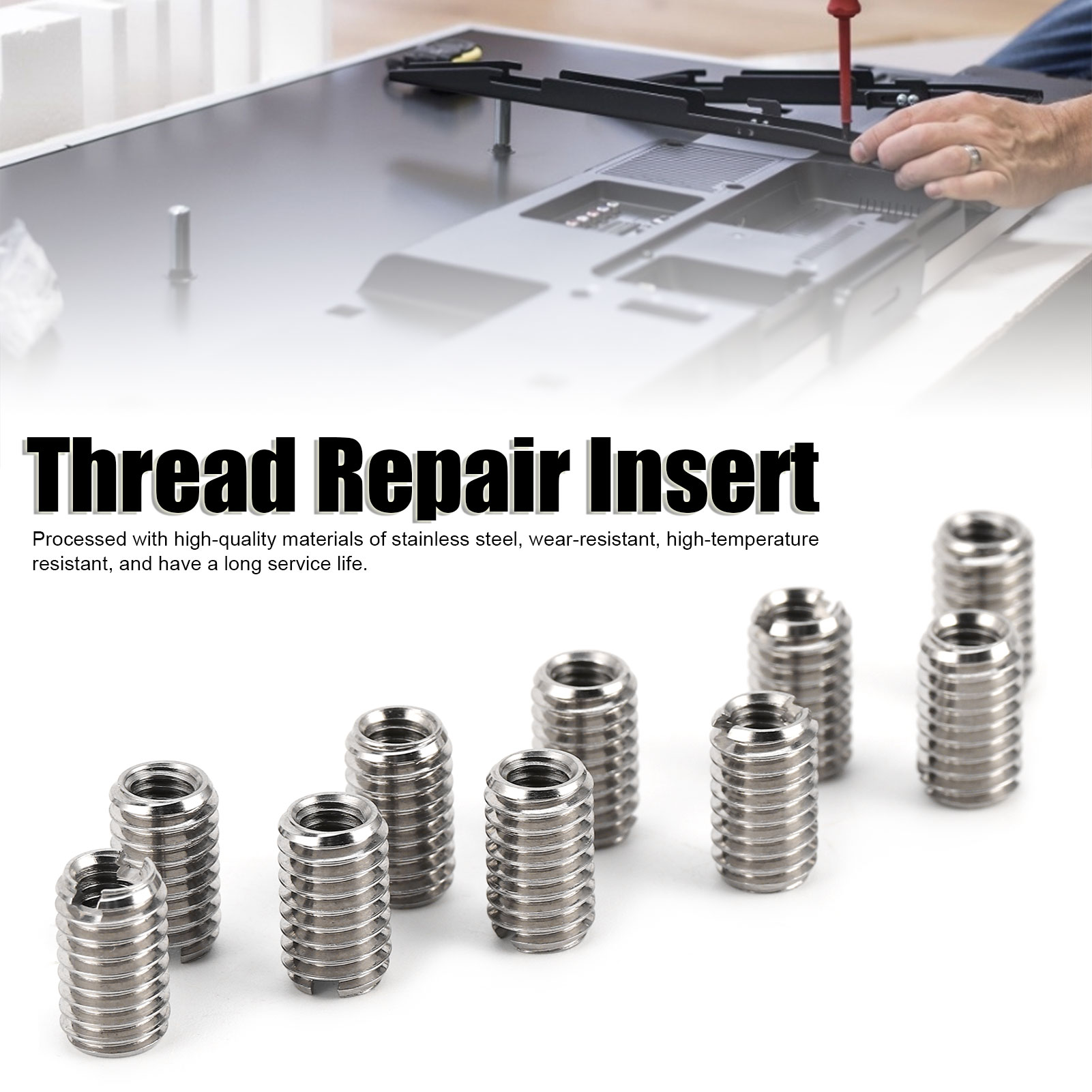 10 個の減速ナット雄雌ネジ M6x1.0 から M4x0. - Furniture Hardware Threaded Inserts のレビューと価格