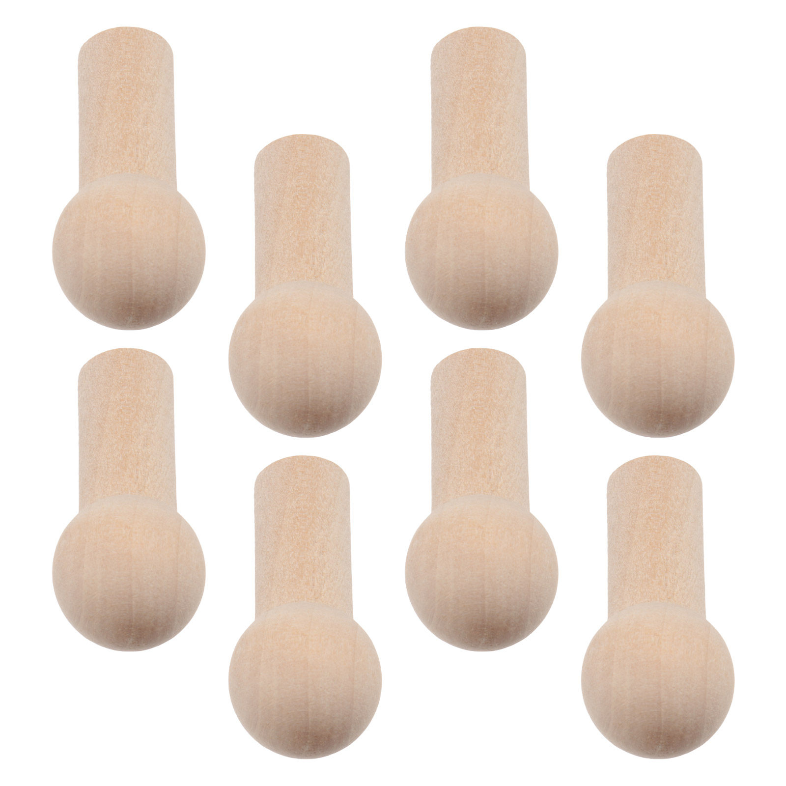 25個入り木製衣類ハンガー、頑丈で未仕上げのシェイカースタイ - Shelf Peg Support のレビューと価格