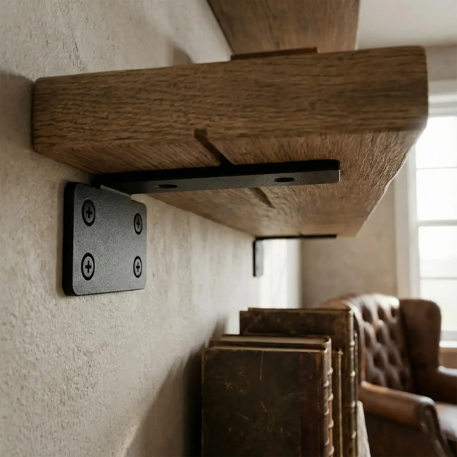 2セットの頑丈なフローティングシェルフブラケット、拡張ネジ付 - Shelf Peg Support のレビューと価格
