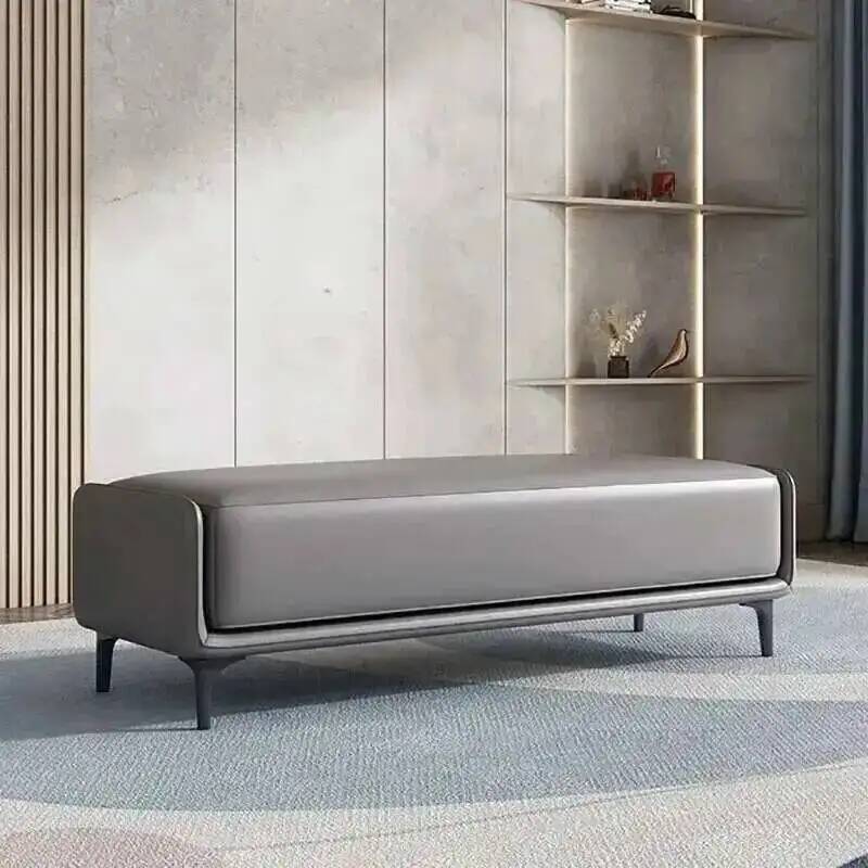 レザーベッド リビングルームスツール 靴用寝室用スツール イ - Z. A. Furniture のレビューと価格