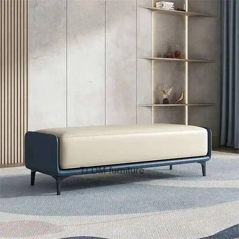 レザーベッド リビングルームスツール 靴用寝室用スツール イ - Z. A. Furniture のレビューと価格