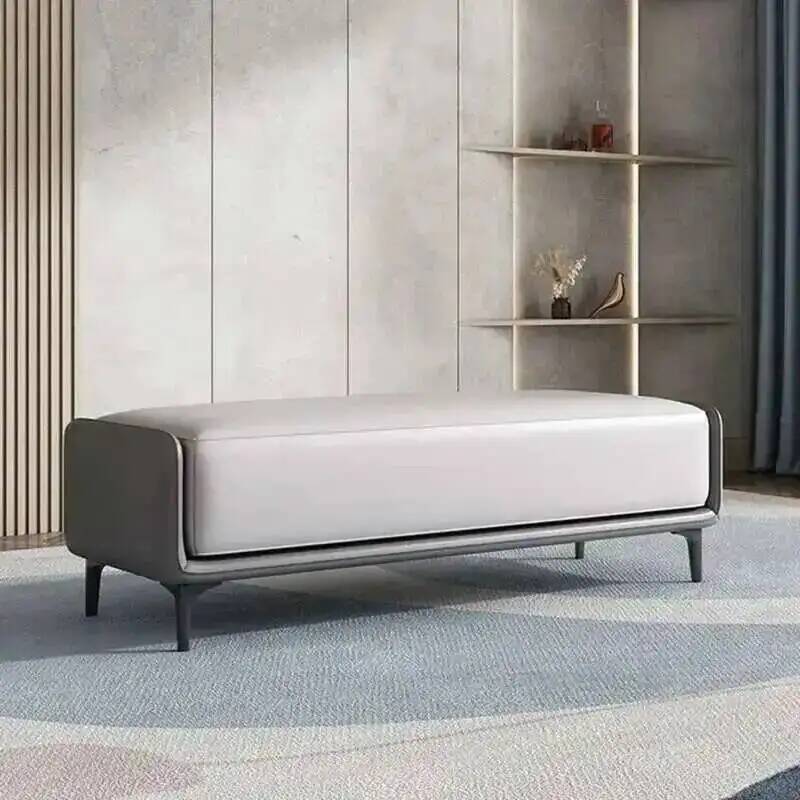 レザーベッド リビングルームスツール 靴用寝室用スツール イ - Z. A. Furniture のレビューと価格